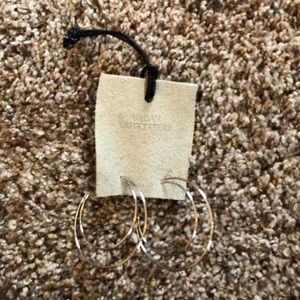 Urban outfitters crescent hoops